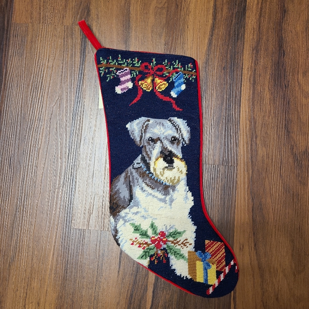 Schnauzer Christmas Stocking